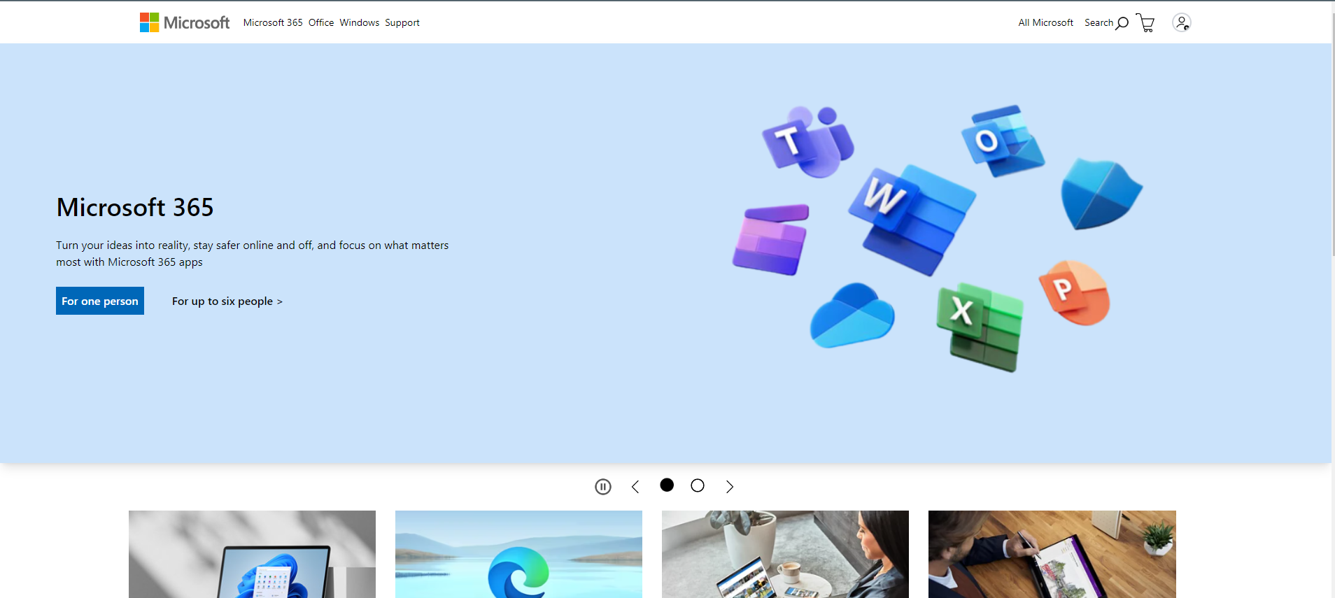 Microsoft website preview image